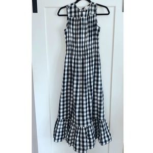 Black & white gingham dress